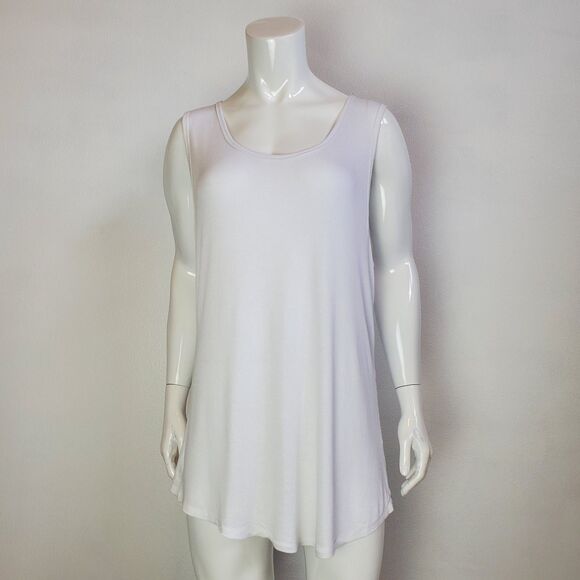 NWT LuLaRoe Plus Size White Tank Top - Picture 1 of 6